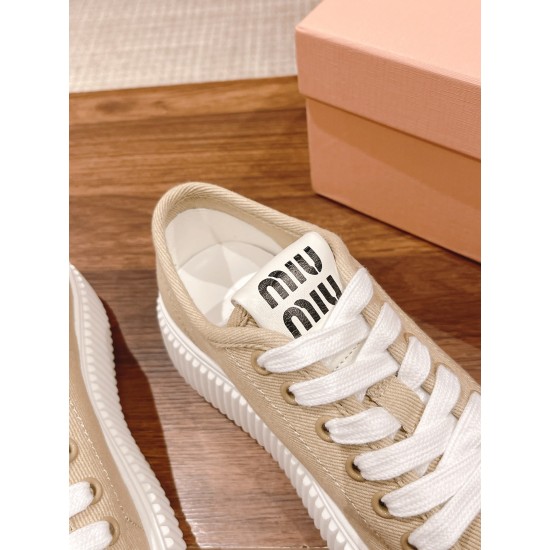 MiuMiu Thick Sole Biscuit Pumps