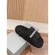 Balenciaga Lambswool Slippers