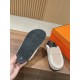 Hermes Wool Half Slippers