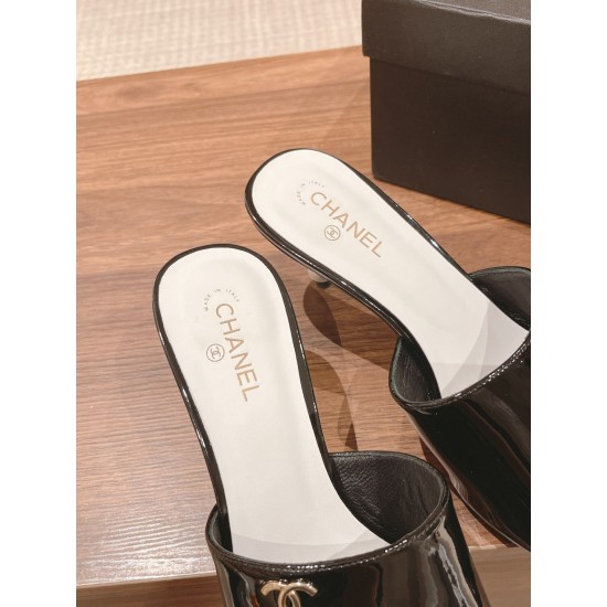 Chanel Heeled Slippers