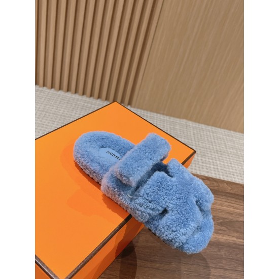 Hermes Chypre wool sandals