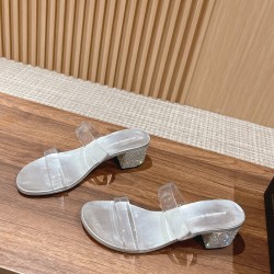 Giuseppe Zanotti Transparent Chunky Heel Sandals