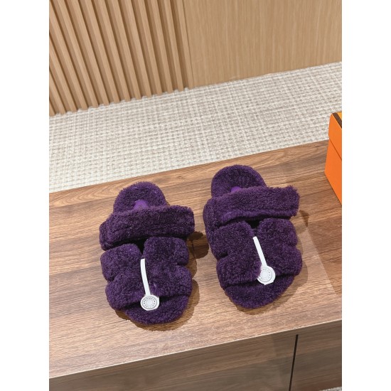 Hermes Chypre wool sandals