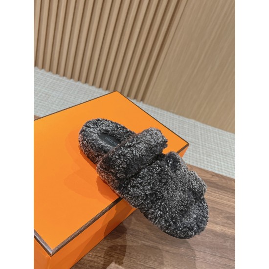 Hermes Chypre wool sandals