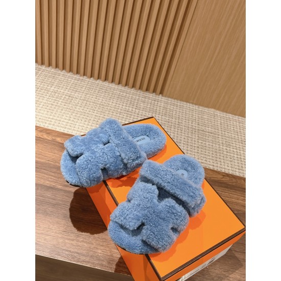 Hermes Chypre wool sandals