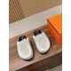 Hermes Wool Half Slippers