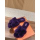 Hermes Woolen Slippers