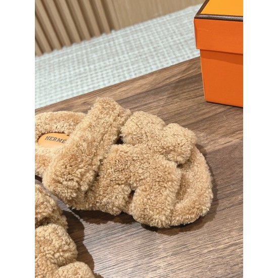 Hermes Chypre wool sandals