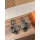 Hermes Woolen Slippers