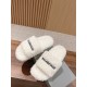 Balenciaga Lambswool Slippers