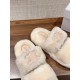 CELINE sheepskin slippers