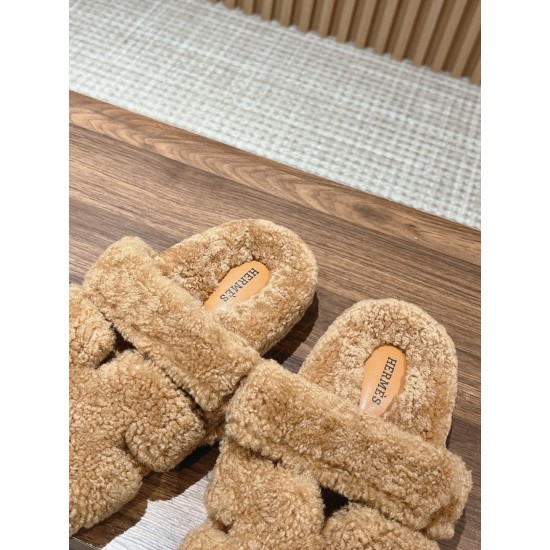 Hermes Chypre wool sandals