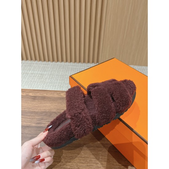 Hermes Chypre wool sandals