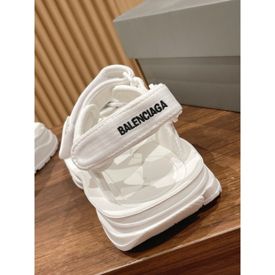 Balenciaga Tourist Velcro Buckle Sandals