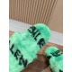 Balenciaga Lambswool Slippers