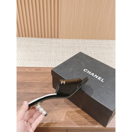 Chanel Heeled Slippers