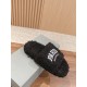 Balenciaga Lambswool Slippers