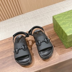 Gucci horsebit buckle muffin chunky sandals