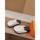 Hermes Wool Half Slippers