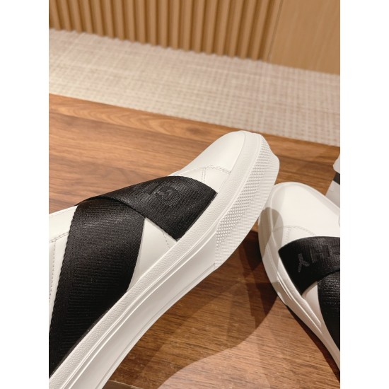 GIVENCHY cross strap loafers