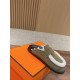 Hermes Wool Half Slippers