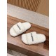 Balenciaga Lambswool Slippers