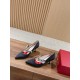 Roger Vivier Crystal Buckle Strap Pointed Toe Shoes