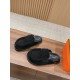 Hermes Wool Half Slippers