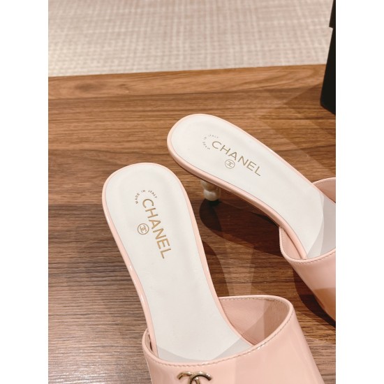 Chanel Heeled Slippers