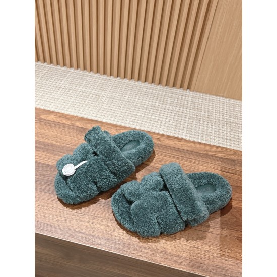 Hermes Chypre wool sandals