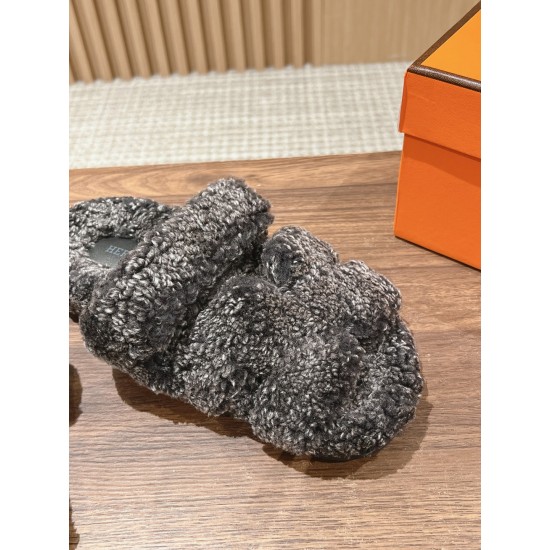 Hermes Chypre wool sandals