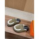 Hermes Wool Half Slippers