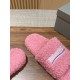 Balenciaga Lambswool Slippers