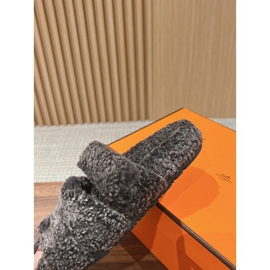 Hermes Chypre wool sandals