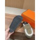 Hermes Wool Half Slippers