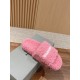 Balenciaga Lambswool Slippers