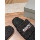 Balenciaga Lambswool Slippers