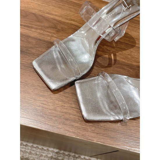 Giuseppe Zanotti Transparent Chunky Heel Sandals