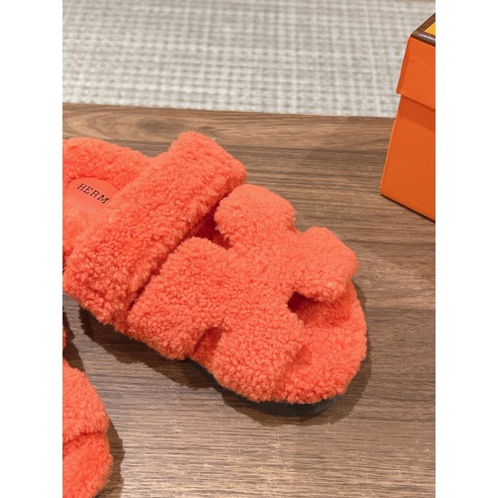 Hermes Chypre wool sandals