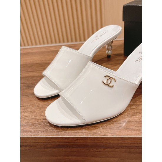 Chanel Heeled Slippers