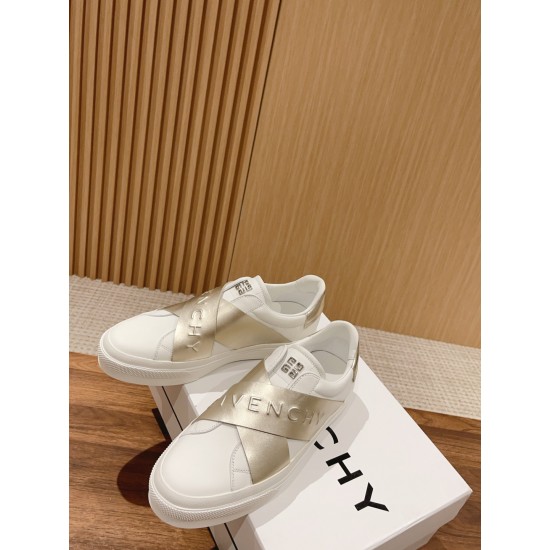 GIVENCHY cross strap loafers