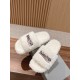 Balenciaga Lambswool Slippers