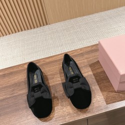 MiuMiu Holiday Collection MiuMiu New Velvet Flats