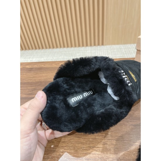 MiuMiu Wool Slippers