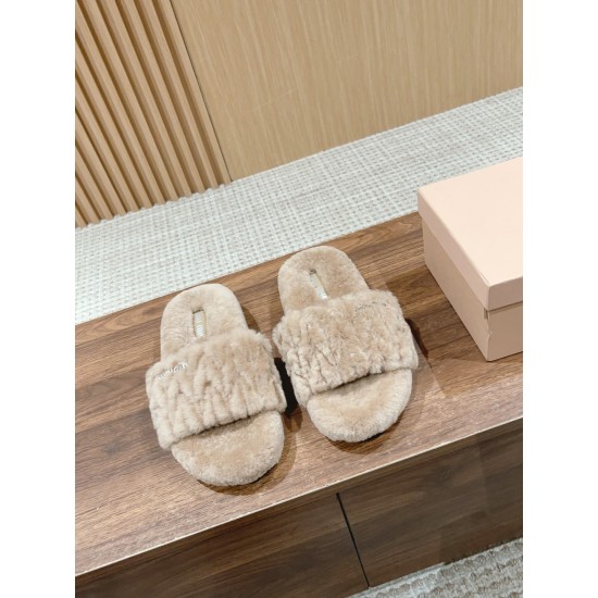 MiuMiu Wool Slippers