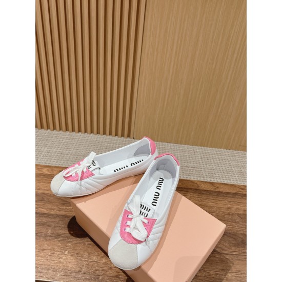 MiuMiu Colour Block Ballerina Flats