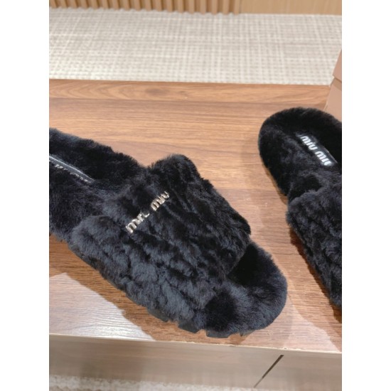 MiuMiu Wool Slippers