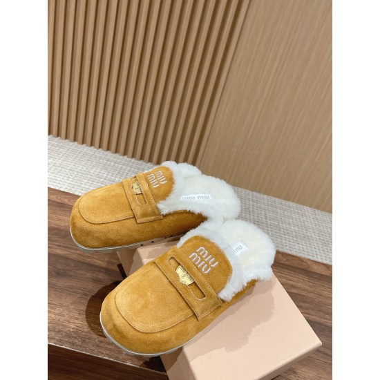 MiuMiu Wool Slippers