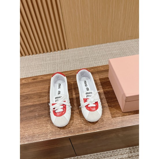 MiuMiu Colour Block Ballerina Flats