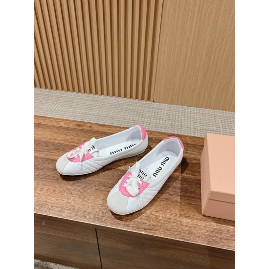 MiuMiu Colour Block Ballerina Flats